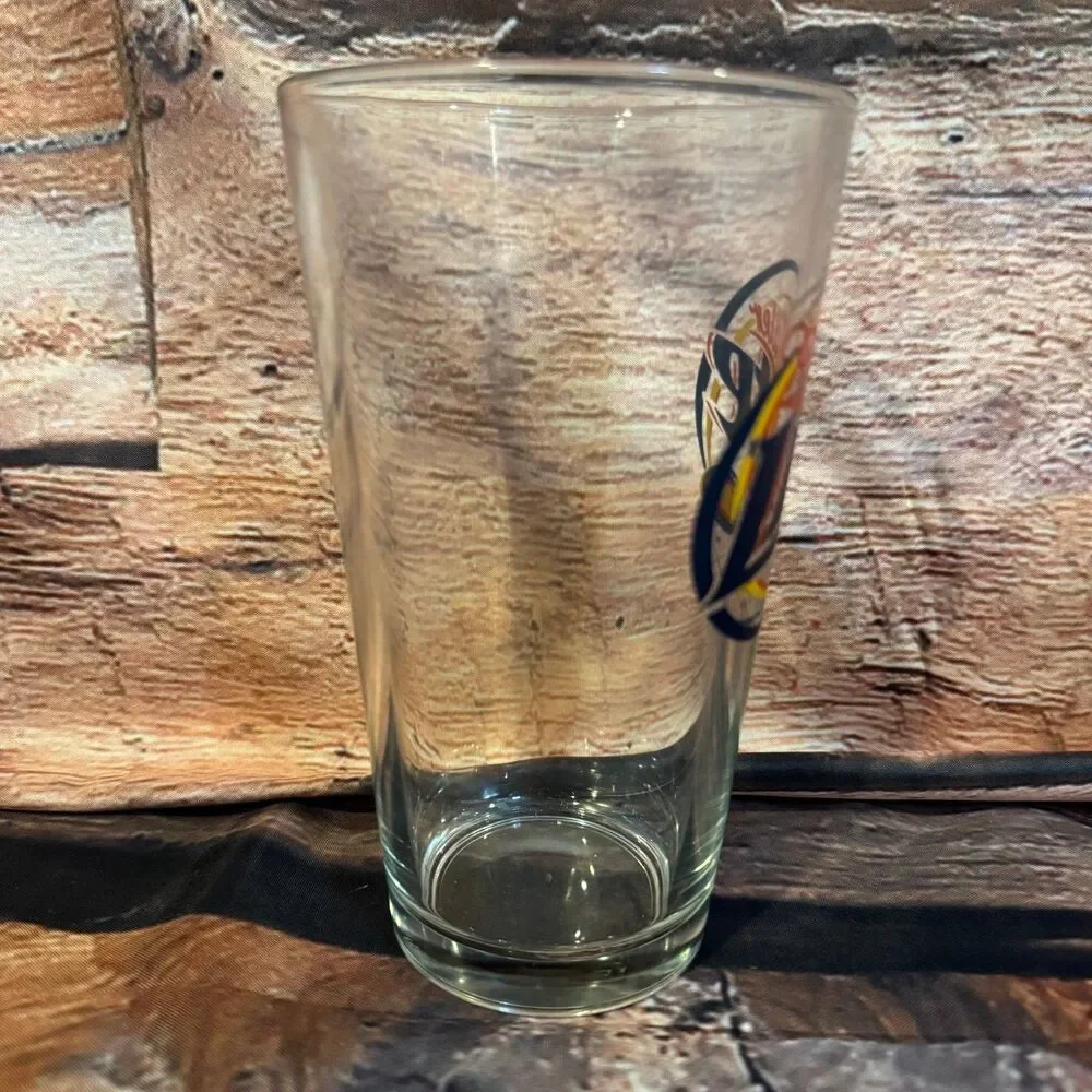 Miller Lite Drinking Glass Pint Beer Logo Clear 5.75